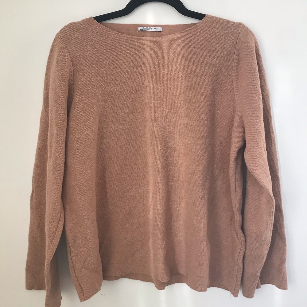 Zara Camel Colored Sweater.